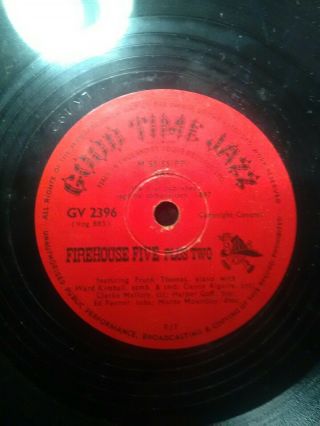 Firehouse Five Plus Two - Mississippi Rag / Five Foot Two,  Eyes Of Blue - 78 Rpm