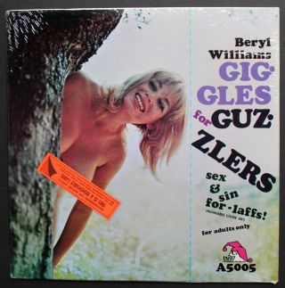Beryl Williams Laff Records Adult Comedy Cheesecake Pin - Up Nude Cover Lp