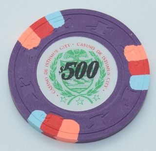 (1) H&c Mold Paul - Son Casino De Isthmus Casino Chip $500 Clay Chip