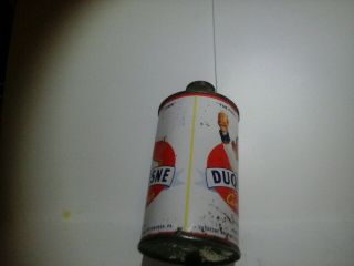 12oz conetop beer can (DUQUESNE CAN - O - BEER) by Duquesne brewing co. 2