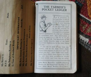 1948 John Deere Farmers Pocket Ledger Murphy - Ballard Lumber Benkelman Neb.