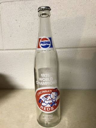 1975 Pepsi Cincinnati Reds World Champions Bottle