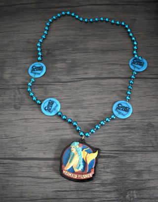 Mermaid Pilsner Mardi Gras Beads Necklace From Coney Island Brewing Co.
