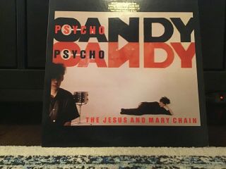 1985 The Jesus & Mary Chain,  Psycho Candy Vinyl Lp,  W/ Sleeve Promotional Stamp