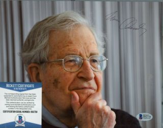 Noam Chomsky Signed 8x10 Photo " The Father Of Modern Linguistics " Auto Bas