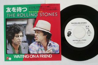 Rolling Stones Waiting On A Friend Rolling Stones Ess - 17228 Japan Promo Vinyl 7