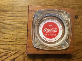 Vintage Advertising Coca Cola Ashtray Pikeville Ky.  Kentucky
