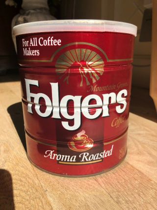 Folgers (big Lebowski) Aroma Roasted Coffee Can For All Coffee Makers 39 Oz