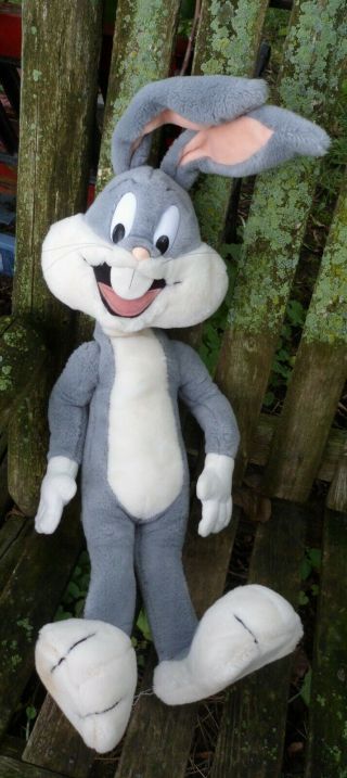 Vintage 1987 Warner Bros.  Characters Bugs Bunny 25” Plush Toy By Mighty Star