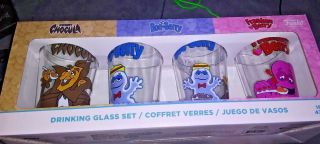 Funko Monster Cereal Drinking Glass Set 16oz Count Chocula Franken Boo Berry