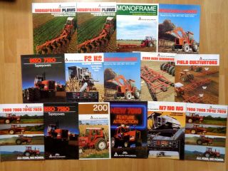 Group 15 Vintage Allis Chalmers Tractor Combine Equipment Brochures Catalogs Vg