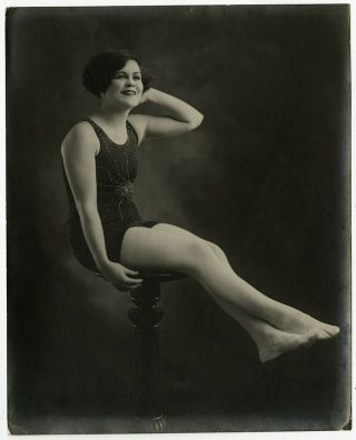 Vintage 20s Swim - Easy Swimsuits Photograph Flapper Bathing Beauty Patsy Mccarthy