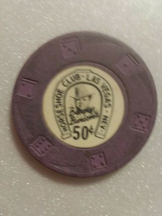 50 Cent Poker Chip Binion 