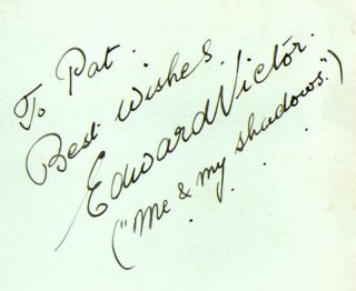Edward Victor Stage Magician Signed Album Page,  Photo 2