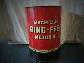 Vintage Macmillan Ring - Motor Oil 5 Quart Oil Can Early Version
