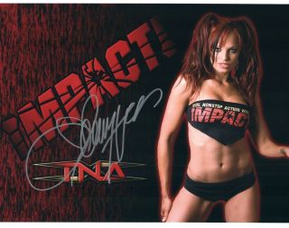 Christy Hemme Wrestler Signed 8x10 Photo 63a Wwe Diva Tna Playboy Maxim Stuff