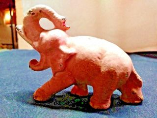 Vintage Cast Iron Figural Pink Elephant Bottle Opener 6