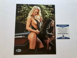 Kindly Myers Hot Signed Autographed Playboy Sexy 8x10 Photo Beckett Bas