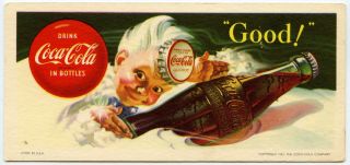 Coca Cola Ink Blotter 1953 Sprite Vintage Dated
