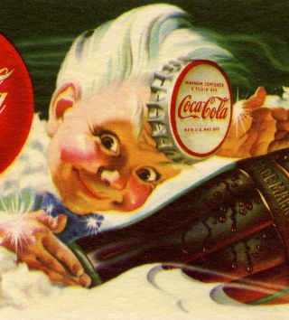 Coca Cola Ink Blotter 1953 Sprite Vintage Dated 2