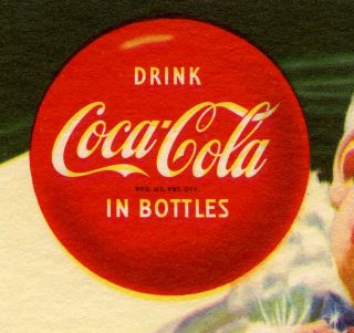 Coca Cola Ink Blotter 1953 Sprite Vintage Dated 3
