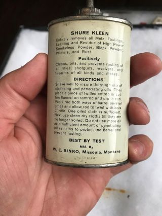 Vintage Handy Oiler Gun Oil Can Tin Lead Top Shure Kleen Household Oil 6