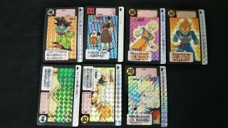 Dragon Ball Z Carddass Hondan Card Prism No.  375 377 378 379 335 336 337 Holo