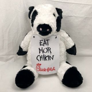 RARE Chick Fil A Large Eat Mor Chikin Cow Plush 20  Floppy and Chicken Mug 2