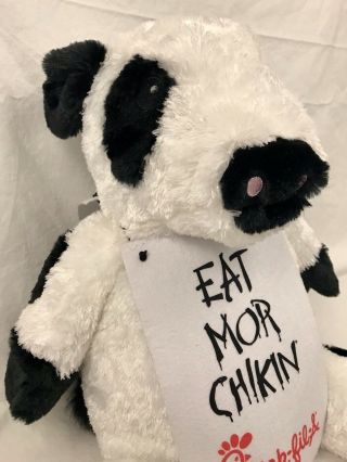 RARE Chick Fil A Large Eat Mor Chikin Cow Plush 20  Floppy and Chicken Mug 4