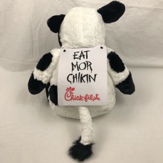 RARE Chick Fil A Large Eat Mor Chikin Cow Plush 20  Floppy and Chicken Mug 7