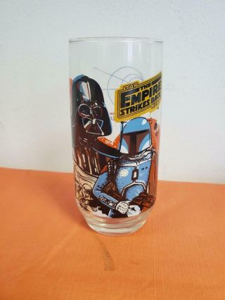 1980 Burger King Star Wars Darth Vader Boba Fett Sith Glass (a1)