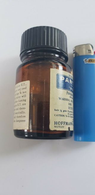 Vintage Narcotics Bottle - PANTOPON ROCHE - HOFFMAN - LA ROCHE - OPIUM - 1/3 Grm 3