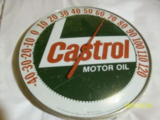 Castrol Motor Oil Thermometer Sign