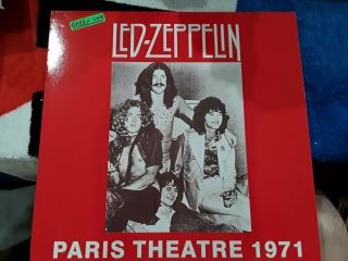 Led Zeppelin Lp Paris Theater 1971 Import Green Colored Vinyl Album Rare