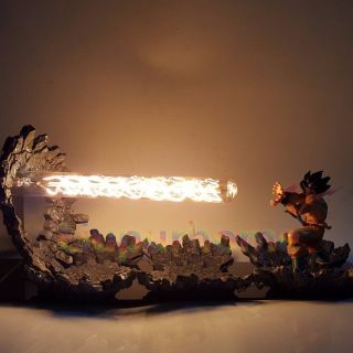 Dragon Ball Z Son Goku Saiyan Led Light Lamp Kamehameha Attack Room Decor