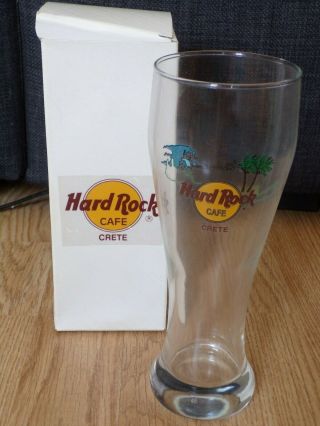 Hard Rock Cafe Crete Boxed Glass - Rare - All