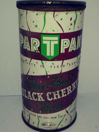 Par T Pak Black Cherry 10 Oz Flat Top Soda Can - Pre Zip - Anaheim,  Ca