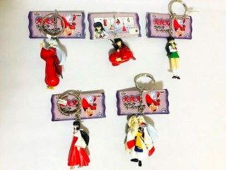 Banpresto Inuyasha Keychain Figure Complete Set Rare / Rumiko Takahashi F/s,  Tn