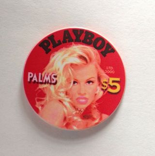 $5 Pamela Anderson Playboy,  Palms Casino Chip 2005 Ltd.  Ed.