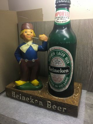 Vintage Heineken Beer Advertising Sign/ Statue Dutch Boy
