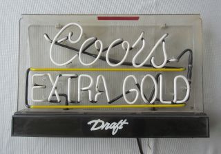 Replacement Neon Tube For Coors Extra Gold Beer Sign - White " Light " Tube