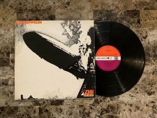 Led Zeppelin 1st Lp Uk Plum Atlantic Label Hard Rock Blues Vinyl Lp