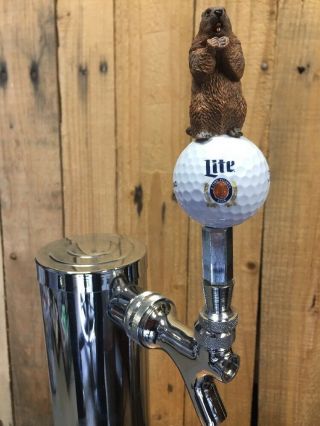 Caddyshack Golf Tap Handle Vintage Miller Lite Beer Ball Gopher Titleist