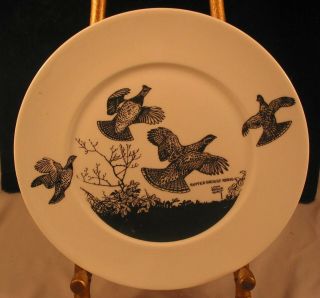 Set of 6 Dinner Plates Game Birds by Lynn Bogue Hunt 4