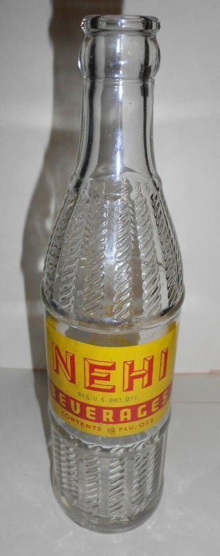 Vtg Nehi Beverages 12 Oz Acl Bottle Chicago Soda Royal Crown Bottling Attic Find