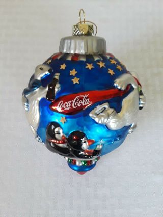 2003 Coke Brand Christmas Ornament " A Cool Skate " Cavanagh Coca - Cola Collectors