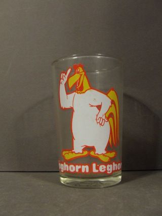 Vintage 1976 Warner Bros.  Foghorn Leghorn Glass Cup Tumbler