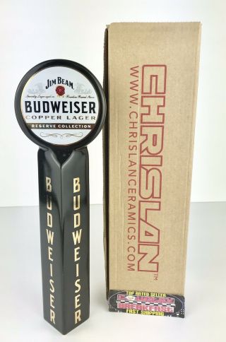 Budweiser Copper Lager Jim Beam Beer Tap Handle 10” Tall - Brand