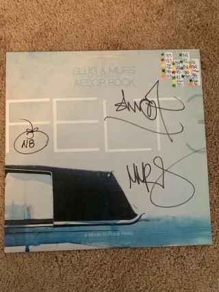 Slug Murs Felt 3 Signed Aesop Rock Rhymesayers Lp Vinyl