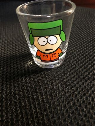1997 South Park Comedy Central Collectible Shot Glass Kyle Fast